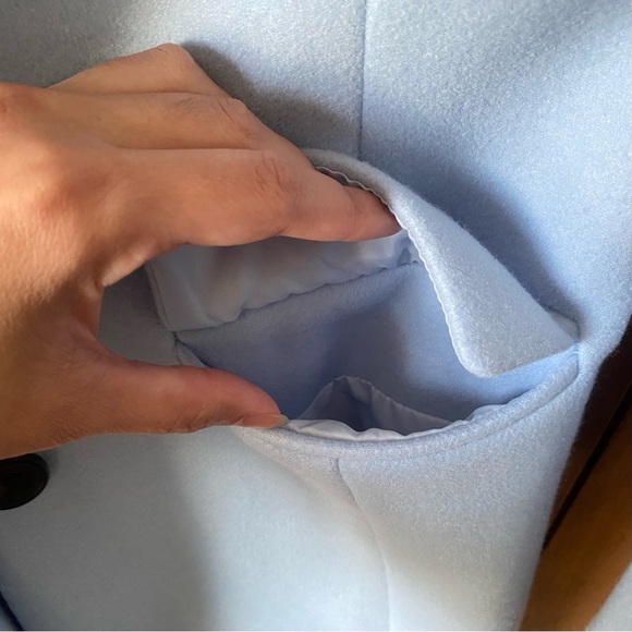 (NWOT) Light Blue Coat - Picture 7 of 11